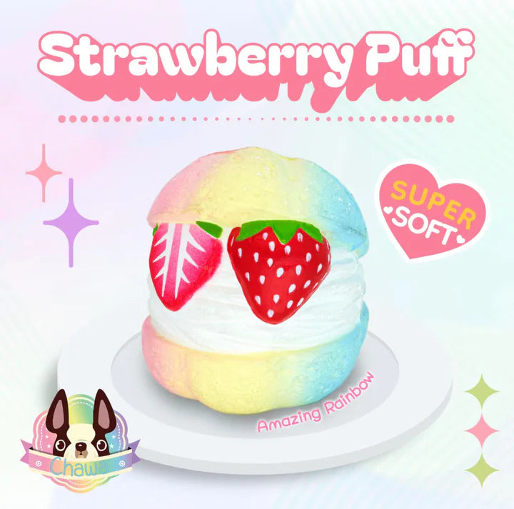 Chawa Strawberry Cream Puff Squishy