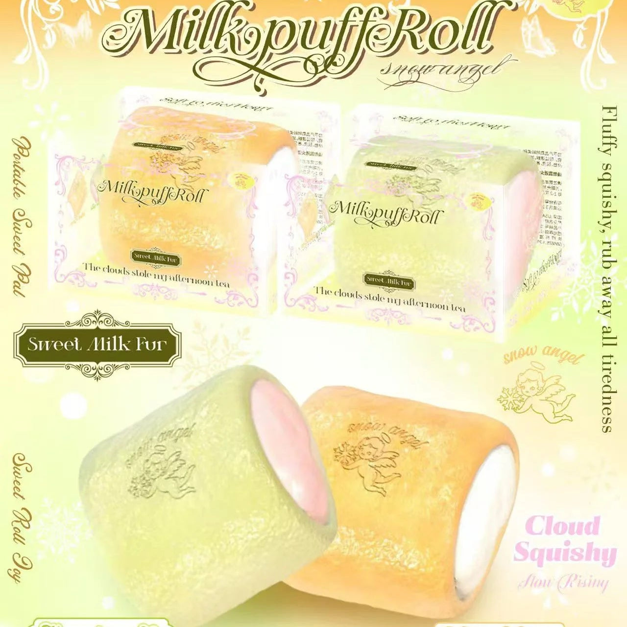 Lisa Milk Puff Roll Squishy