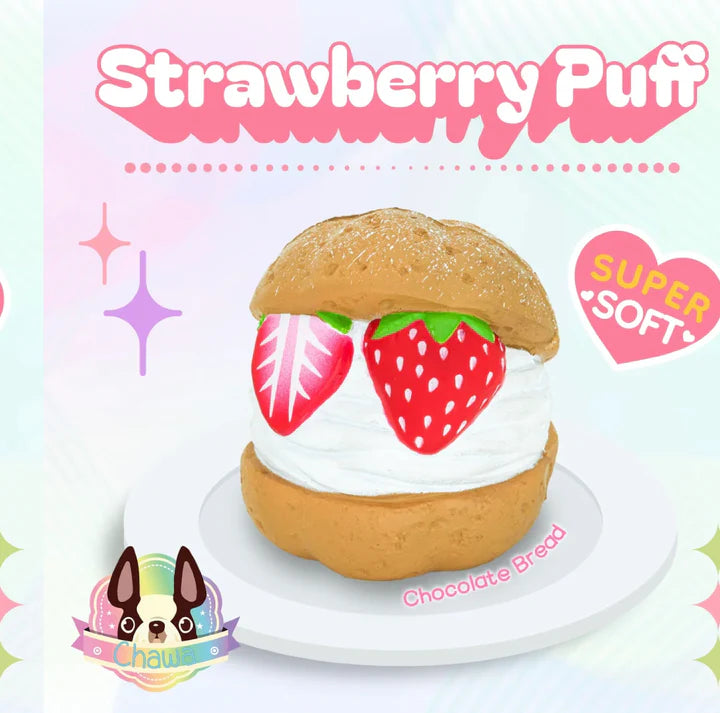 Chawa Strawberry Cream Puff Squishy