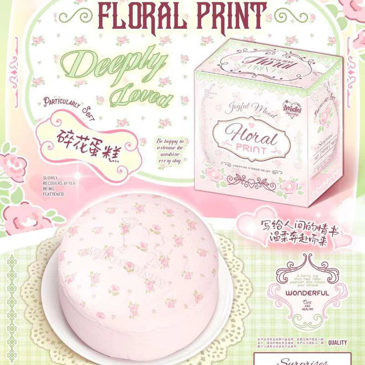 Mido Floral Print Cake Squishy