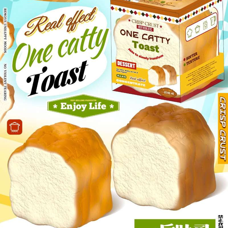 Mido Jumbo Catty Toast Squishy