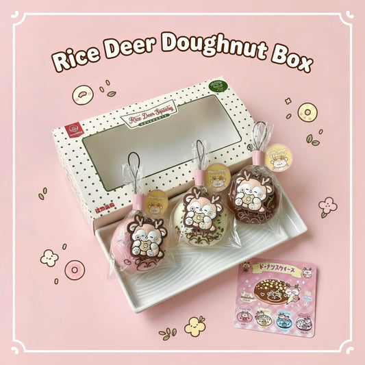 Rice Deer Donut Squishy Box Set