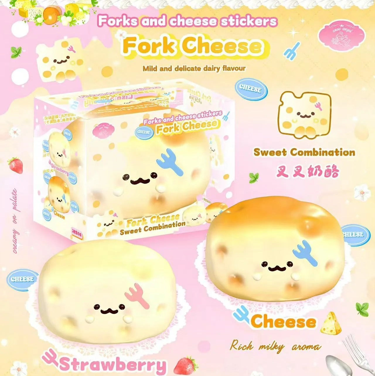 Lisa Fork Cheese Squishy