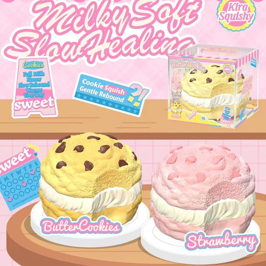 Kira Milky Soft Cookie Squishy