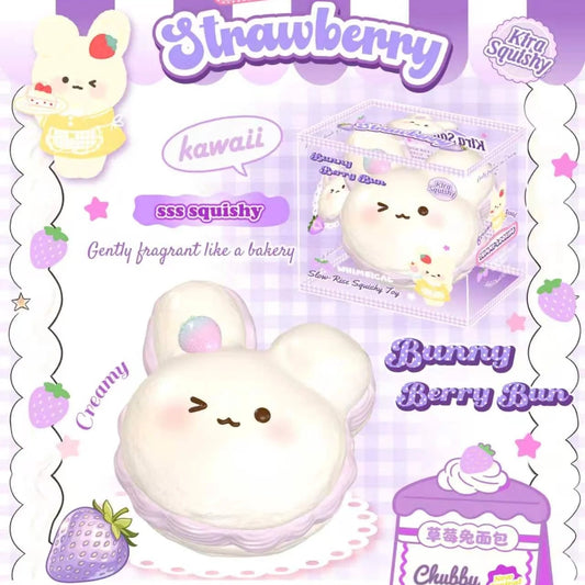 Kira Grape Berry Bunny Bun Squishy