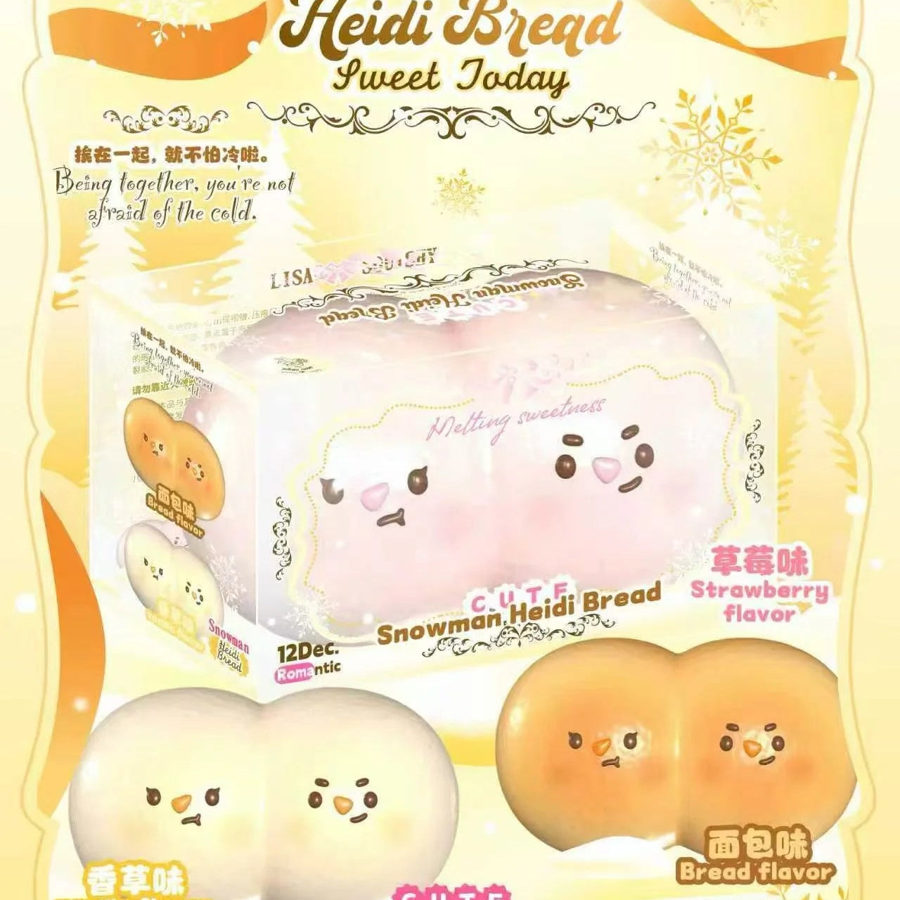 Lisa Snowman Heidi Bread Squishy