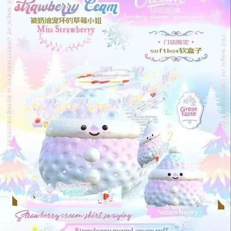 Lisa Strawberry Mound Creampuff Squishy (Pastel Purple)