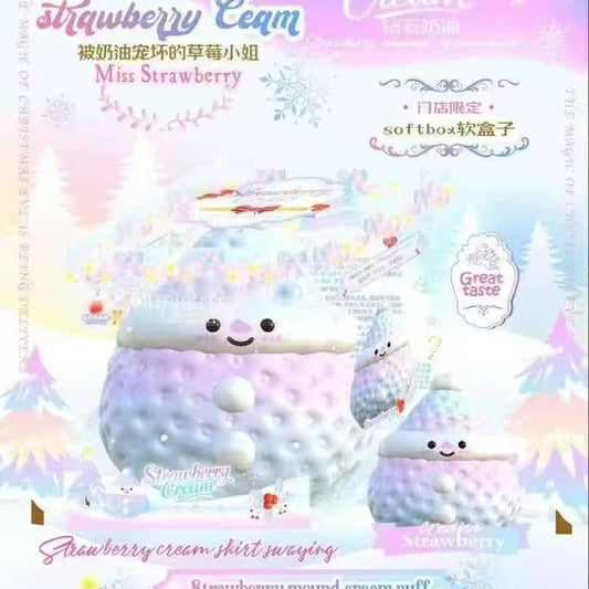 Lisa Strawberry Mound Creampuff Squishy (Pastel Purple)
