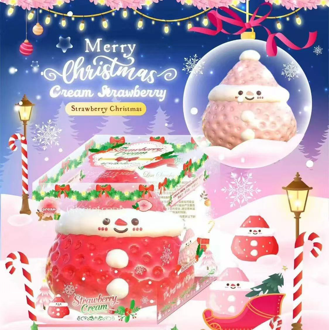 Lisa Strawberry Mound Cream Puff Squishy