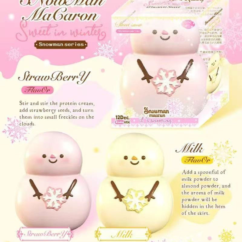 Lisa Snowman Macaroon Squishy