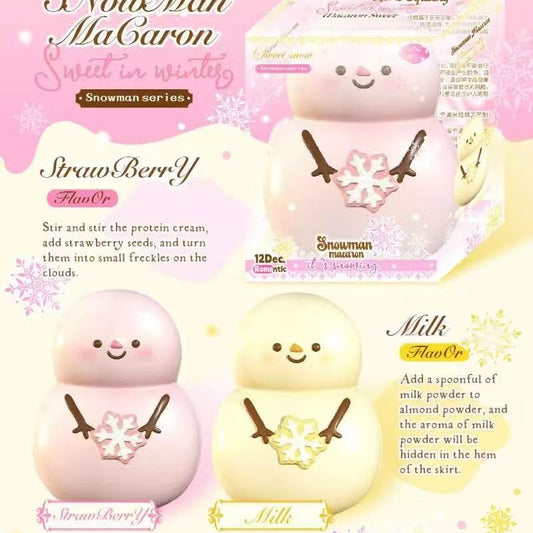 Lisa Snowman Macaroon Squishy