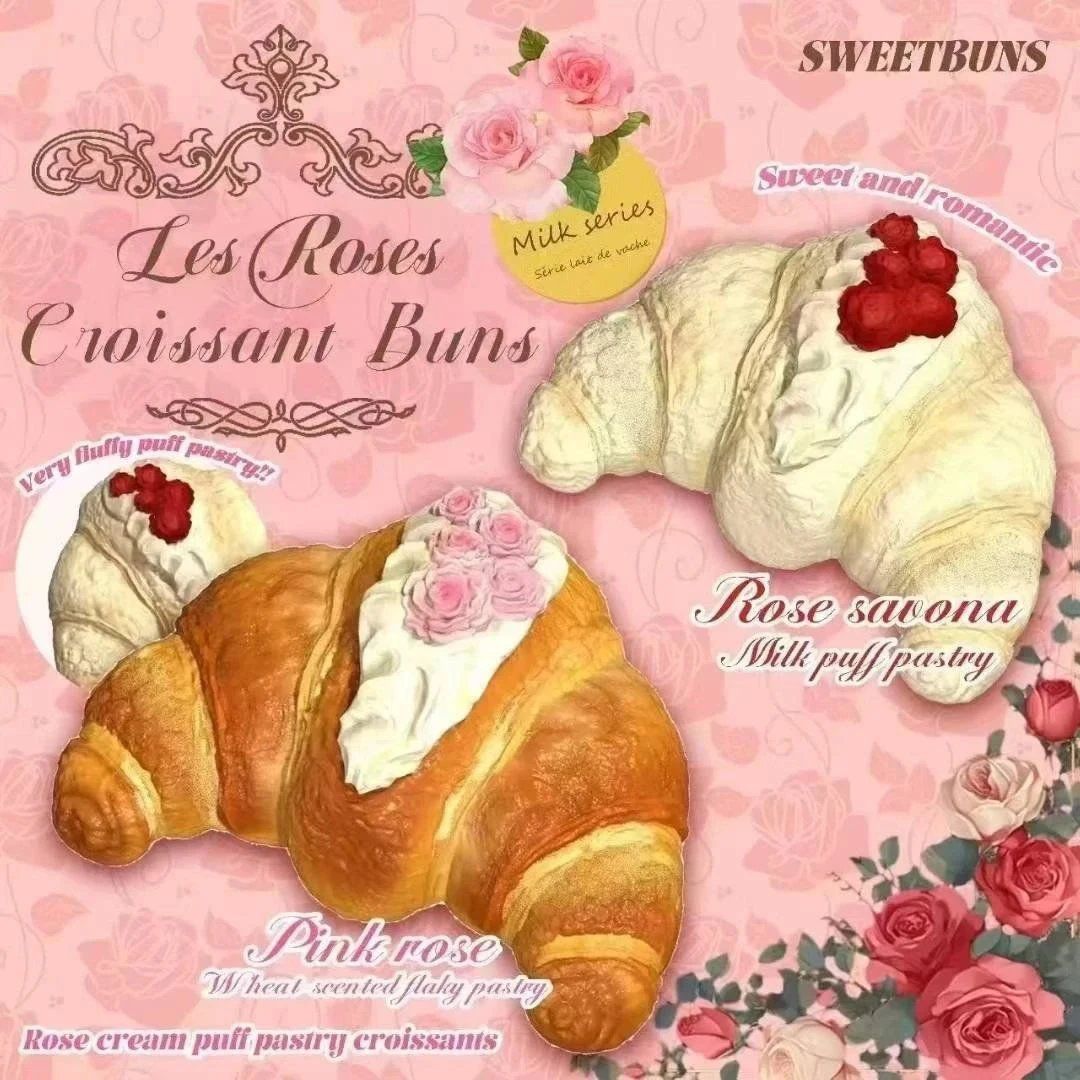 Sweetbuns Les Roses Croissant Bun Squishy