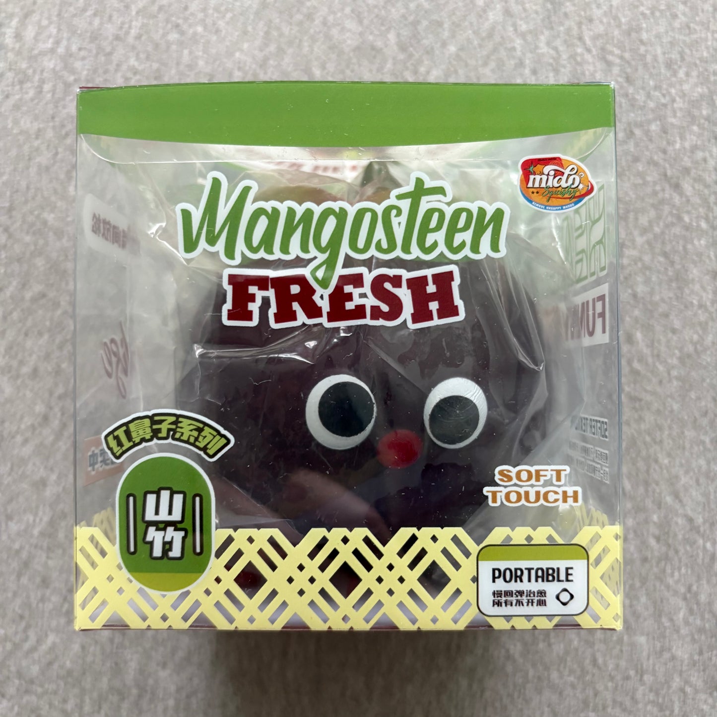 Mido Red Nose Mangosteen Squishy