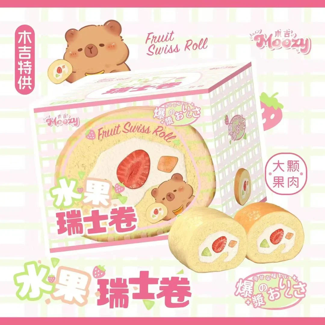 Moozy Fruit Cake Roll Squishy