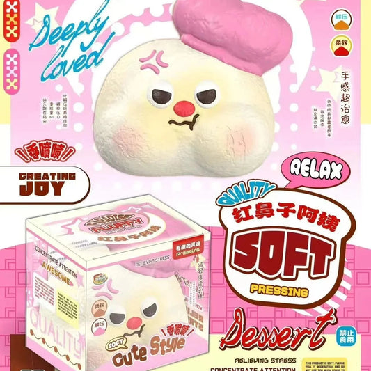 Mido Red Nose Angry Aunt Squishy