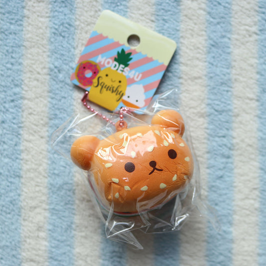 Kuma Bear Cheeseburger Squishy