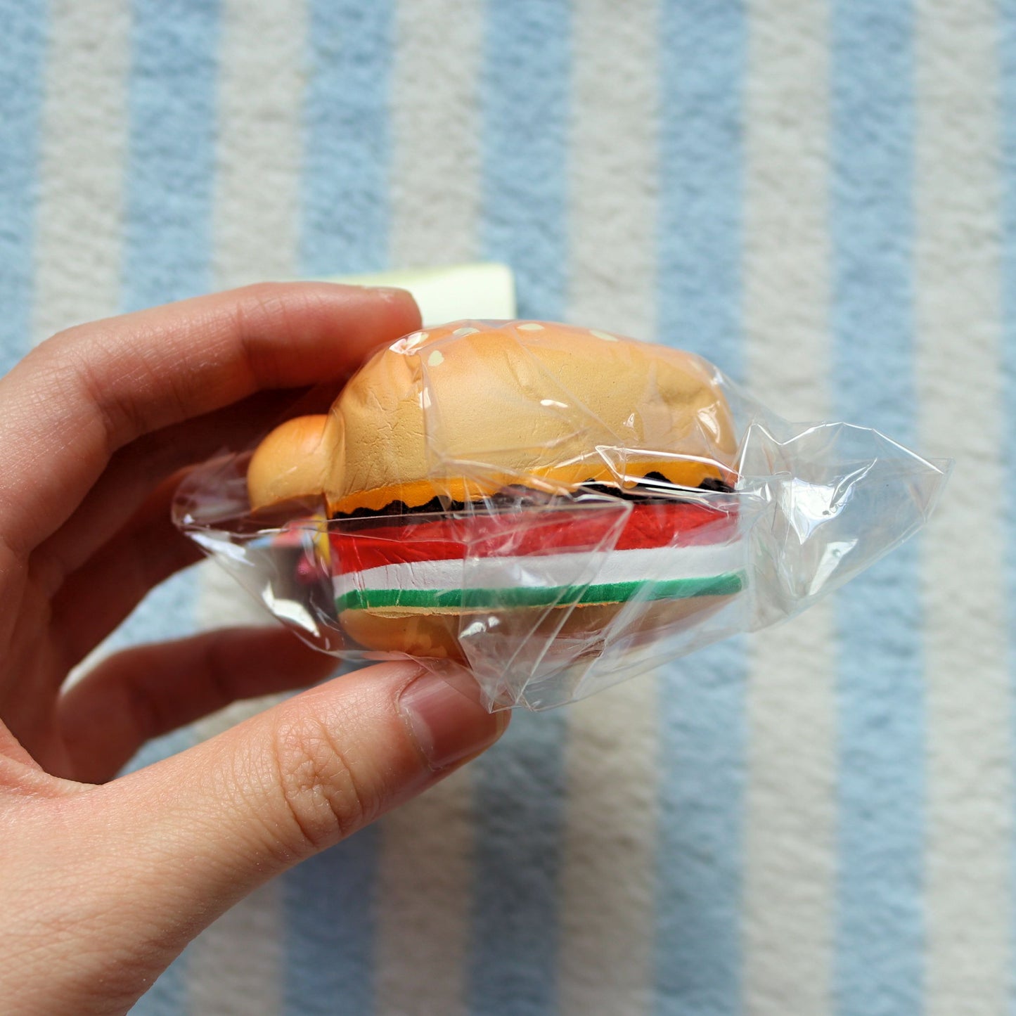 Kuma Bear Cheeseburger Squishy