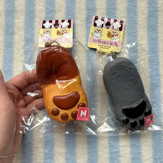 Cafe Sakura Cat Paw Bread Squishy