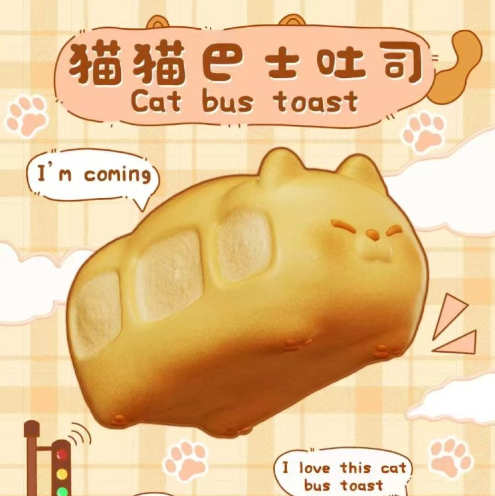 Zoey Cat Bus Toast Squishy