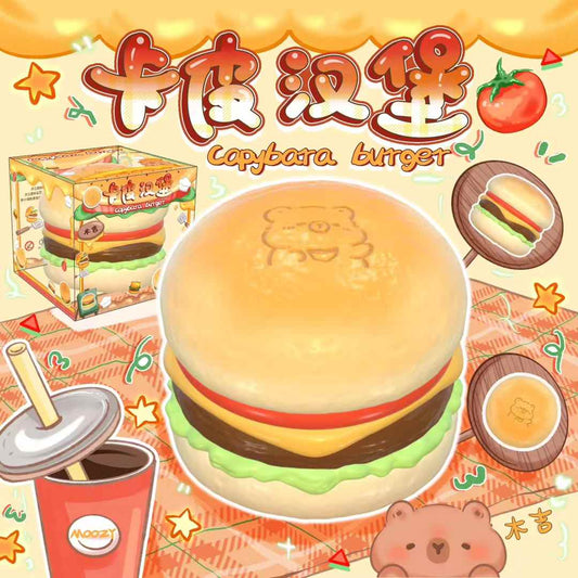 Moozy Capybara Burger Squishy