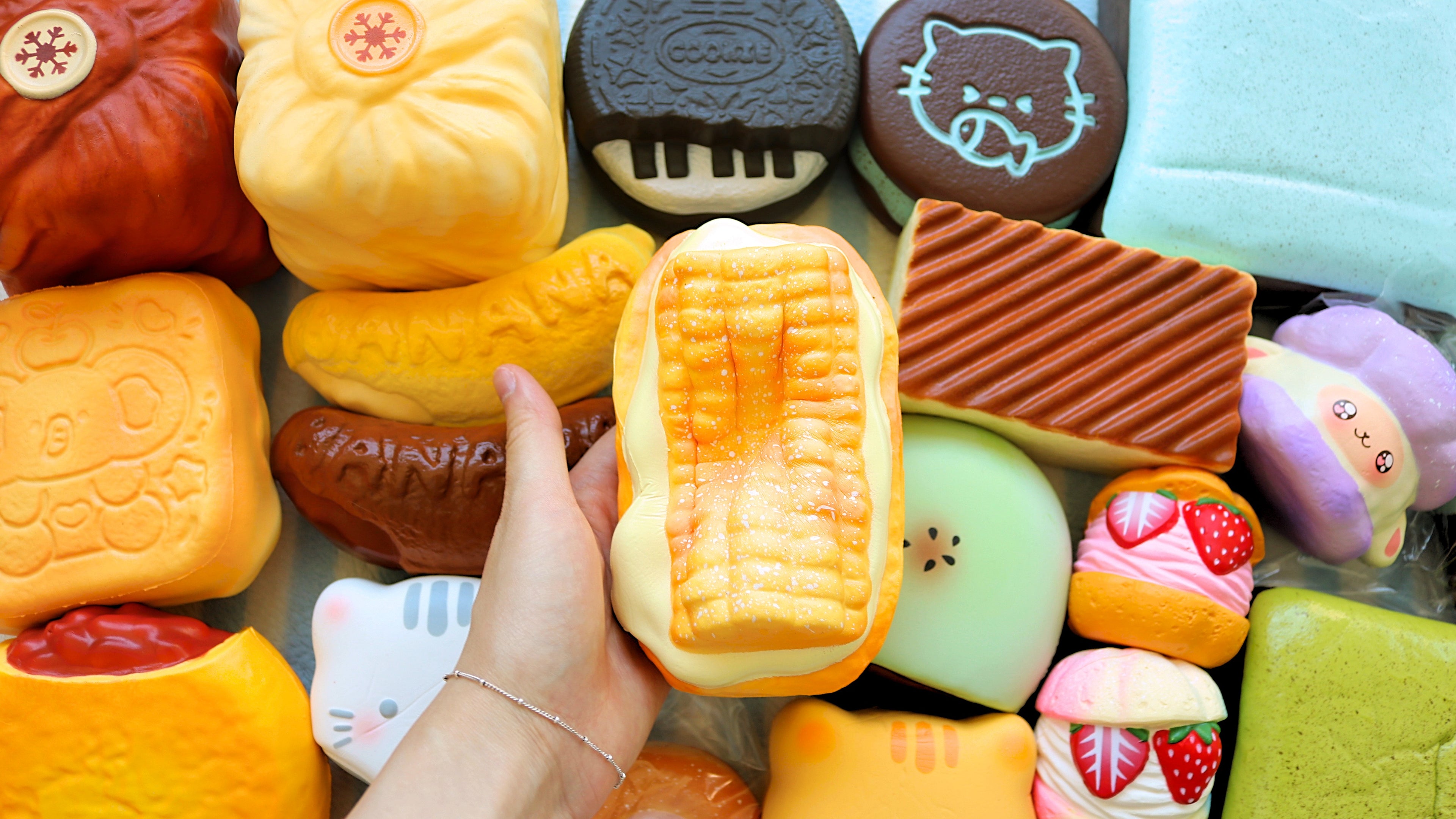 Load video: Youtube review of the squishies I&#39;m selling in my store.